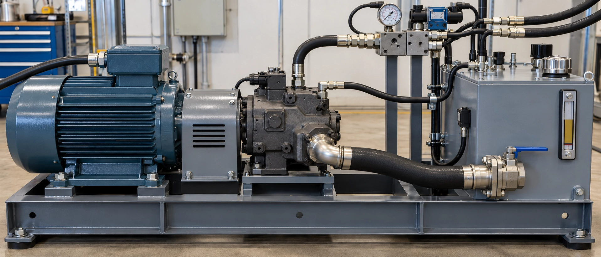 Hydraulic piston pump installation placeholder for maintenance review Hydraulic piston pump installation placeholder for maintenance review